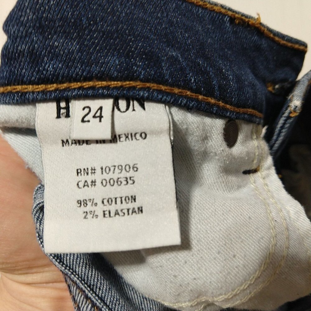 Hudson Jeans Muse Crop Skinny Jeans Size 24 5in Cuff DGWD Wash Blue Denim Womens - Picture 11 of 12